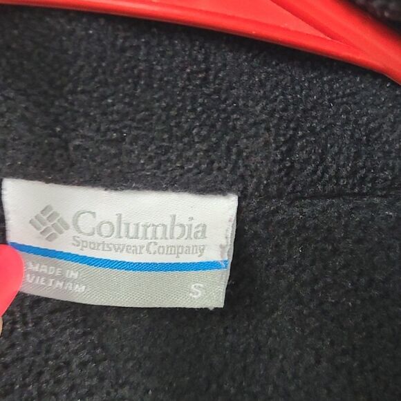 Columbia Womens Solid Black Fleece Full Zip Jacket Benton Springs Sweatshirt SML - Picture 4 of 6